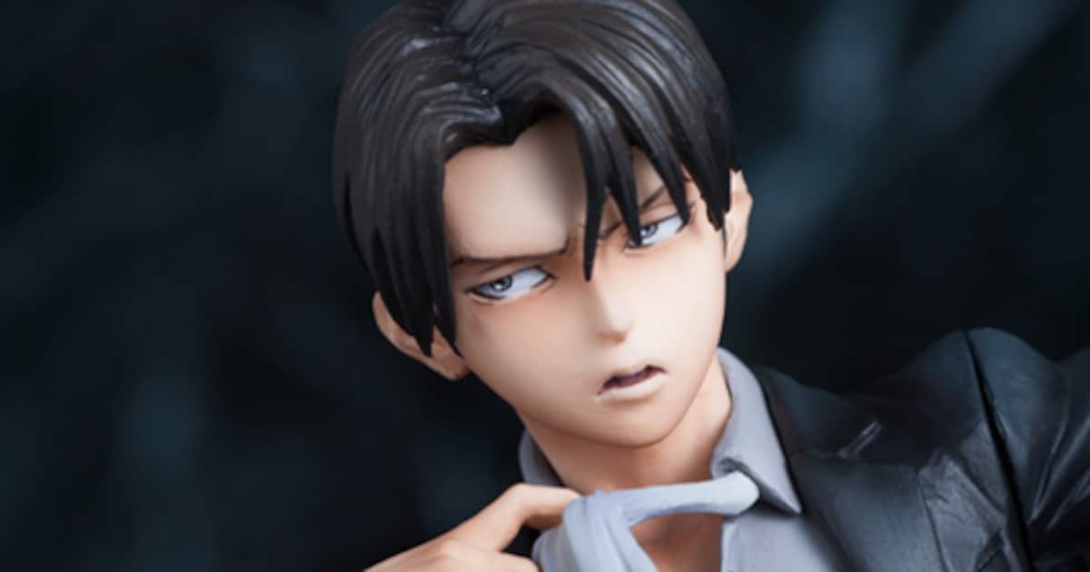 mensHdge technical statue No.3 進撃の巨人 リヴァイDX」 (c)諫山創 