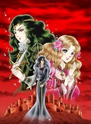 ガラスの仮面舞台チラシに美内すずえ描く「ふたりの王女」