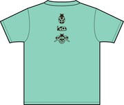 Tシャツ「テントウメカ」レギュラーカラーのアイスグリーン。
