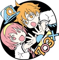 ラバーストラップ用に描かれた「ナナマル サンバツ」のSDイラスト。