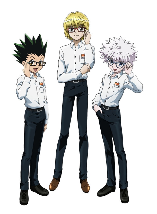 「HUNTER×HUNTER × クーレンズ アイウェア」の描き下ろしイラスト。(c)POT（冨樫義博）1998年-2011年 (c)VAP・日本テレビ・マッドハウス