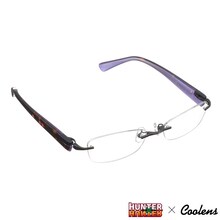 HUNTER×HUNTER × クーレンズ アイウェア「クロロ モデル」マットブラック×パープル (c)POT（冨樫義博）1998年-2011年 (c)VAP・日本テレビ・マッドハウス