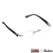 HUNTER×HUNTER × クーレンズ アイウェア「クロロ モデル」シルバー×ブラック (c)POT（冨樫義博）1998年-2011年 (c)VAP・日本テレビ・マッドハウス