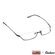 HUNTER×HUNTER × クーレンズ アイウェア「ヒソカ モデル」ブラック (c)POT（冨樫義博）1998年-2011年 (c)VAP・日本テレビ・マッドハウス