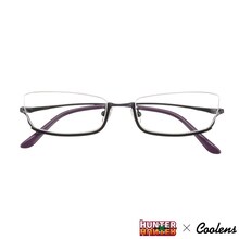 HUNTER×HUNTER × クーレンズ アイウェア「ヒソカ モデル」ブラック (c)POT（冨樫義博）1998年-2011年 (c)VAP・日本テレビ・マッドハウス