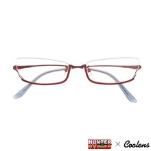 HUNTER×HUNTER × クーレンズ アイウェア「ヒソカ モデル」レッド (c)POT（冨樫義博）1998年-2011年 (c)VAP・日本テレビ・マッドハウス