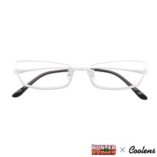 HUNTER×HUNTER × クーレンズ アイウェア「ヒソカ モデル」ホワイト (c)POT（冨樫義博）1998年-2011年 (c)VAP・日本テレビ・マッドハウス