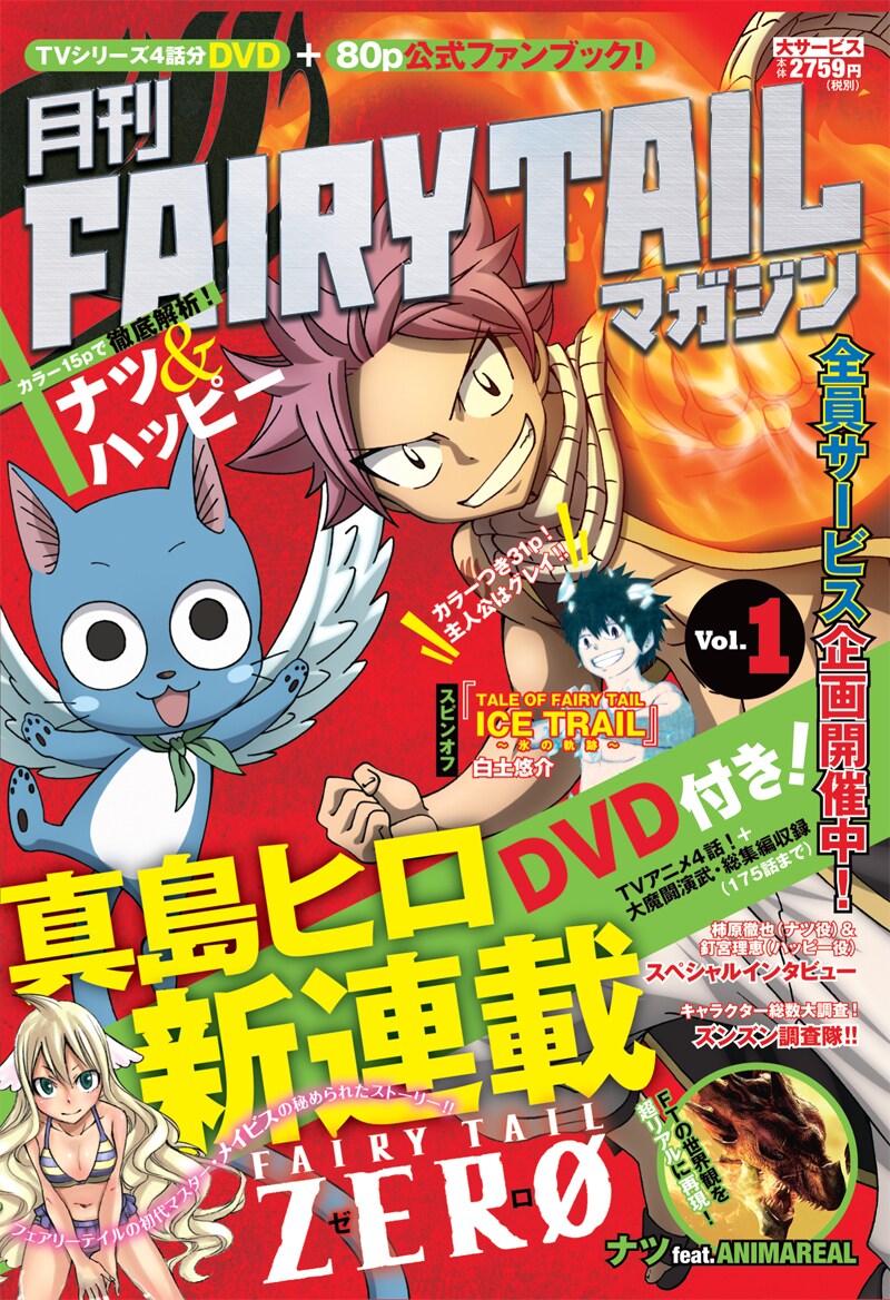 「月刊FAIRY TAILマガジン」Vol.1のパッケージ。