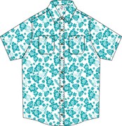 「川崎市 藤子・F・不二雄ミュージアム」の「ハワイフェア 2014」に合わせて8月上旬に発売されるアロハシャツ。(c)Fujiko Pro