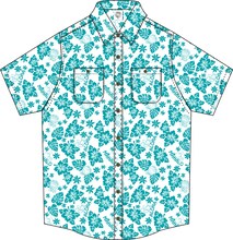 「川崎市 藤子・F・不二雄ミュージアム」の「ハワイフェア 2014」に合わせて8月上旬に発売されるアロハシャツ。(c)Fujiko Pro