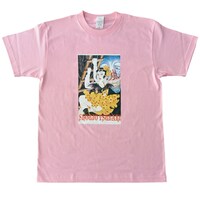 「少女椿Tシャツ（はしご ピンク）」