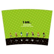 タンブラーの台紙（グリーン）。