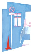 Tシャツに使用された西村ツチカのイラスト。