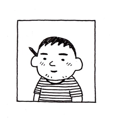 安田弘之の自画像。