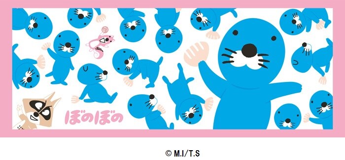 ぼのぼのフェア」期間中に発売される「ぼのぼの フェイスタオル」。(c
