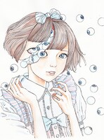 駕籠真太郎による特殊美少女絵。