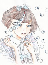 駕籠真太郎による特殊美少女絵。