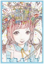 「駕籠真太郎 個展」のダイレクトメール。