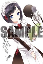 メロンブックス各店で配布される、りすまい描き下ろしイラストカード。