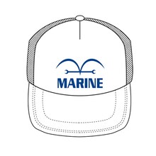 「新世界編海軍メッシュキャップ（WHITE）」(c)尾田栄一郎／集英社・フジテレビ・東映アニメーション