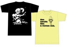 「悪魔のリドル展」で販売されるTシャツ。(c)高河ゆん・南方純／KADOKAWA刊／「悪魔のリドル」製作委員会