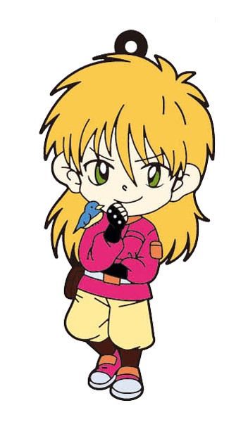 「爆走兄弟レッツ＆ゴー」ラバーストラップコレクションよりミハエル。(c)こしたてつひろ／小学館・テレビ東京