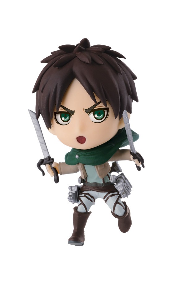 B賞「エレン＆ミカサ ちびきゅんキャラセット」のエレン。(c)諫山創・講談社/「進撃の巨人」製作委員会
