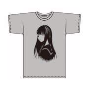「死人の声をきくがよい」背中に気をつけろTシャツ（ライトグレー）フロント