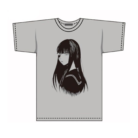 「死人の声をきくがよい」背中に気をつけろTシャツ（ライトグレー）フロント