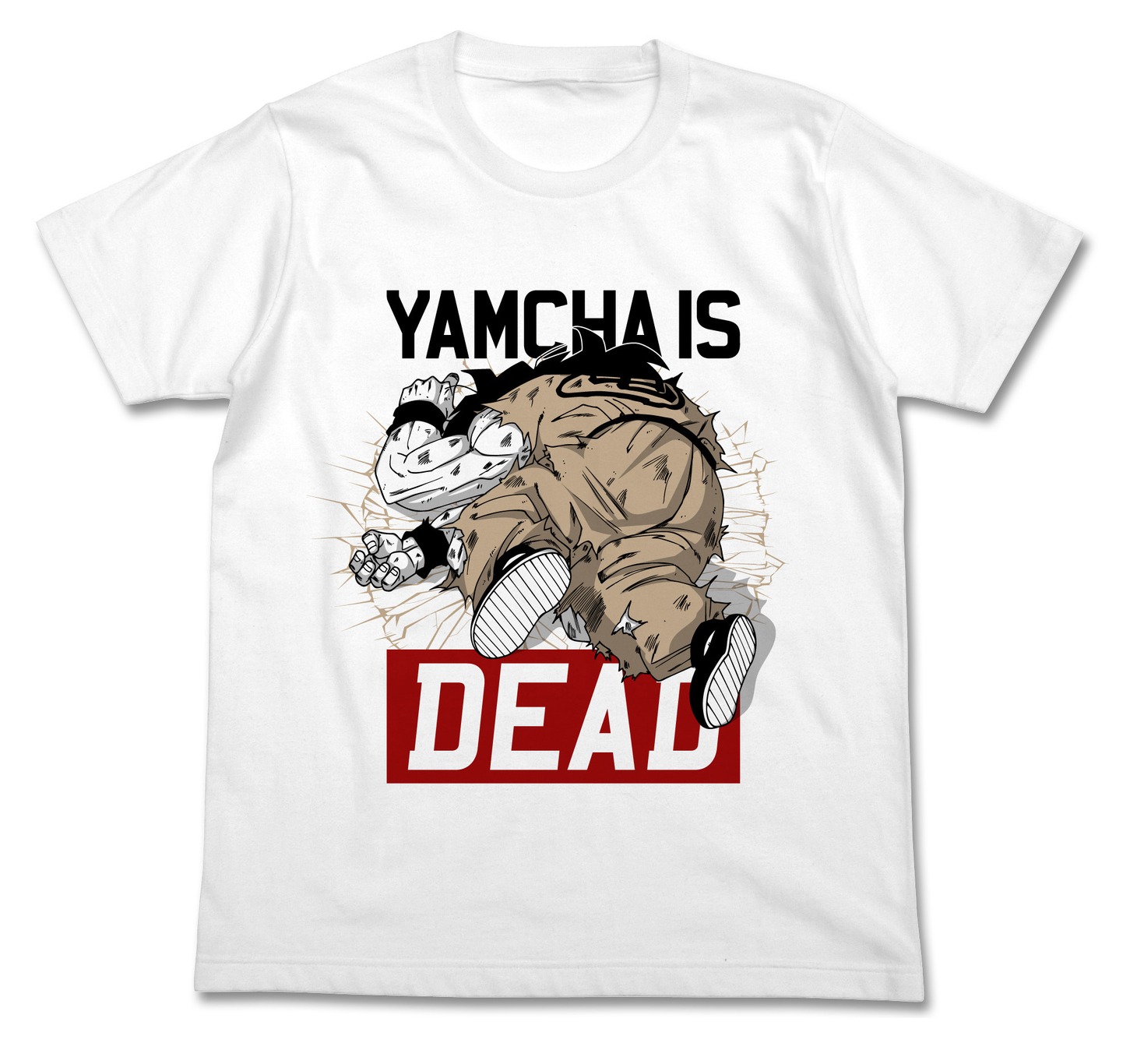 「ヤムチャイズデッドTシャツ」（WHITE）(c)バードスタジオ/集英社・フジテレビ・東映アニメーション