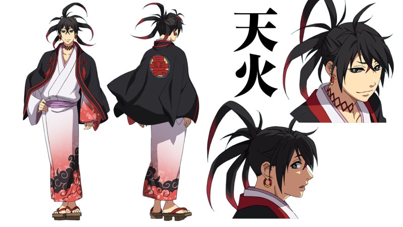 曇天火(CV:中村悠一)のキャラクター設定画。(c)唐々煙/マッグガーデン・「曇天に笑う」製作委員会