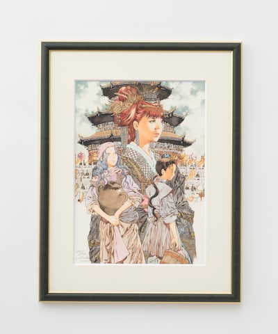 「風の万里 黎明の空（上）」複製原画