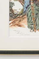 「東の海神 西の滄海」複製原画のサイン部分。