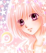 「三日月と流れ星」のカット。