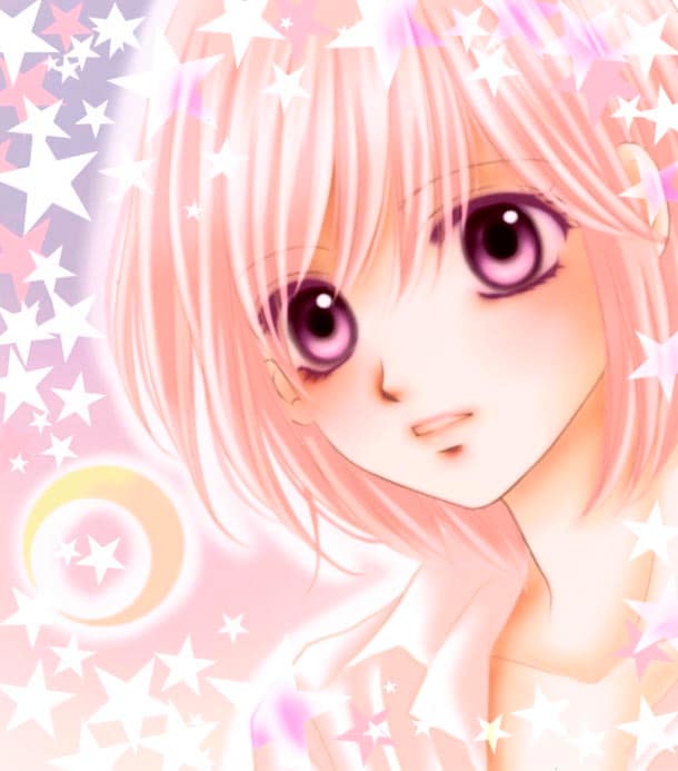 「三日月と流れ星」のカット。