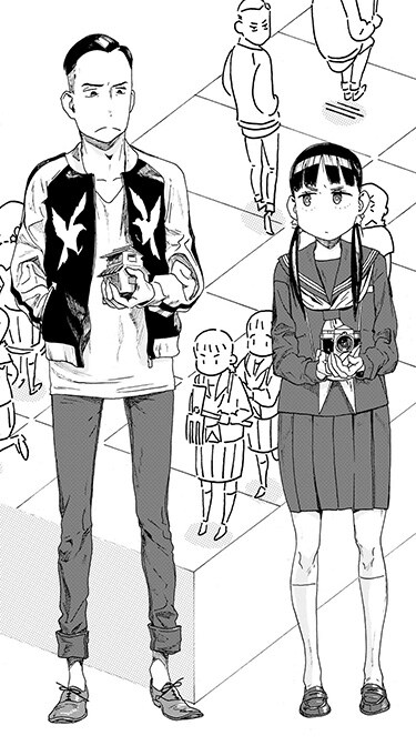 西尾雄太の読み切り作品「入り勝ち」のカット。