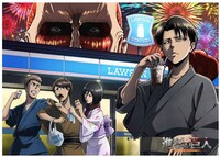 キャンペーンでプレゼントされるオリジナルポストカード5枚セットのうち1枚。 (c)諫山創・講談社／「進撃の巨人」製作委員会