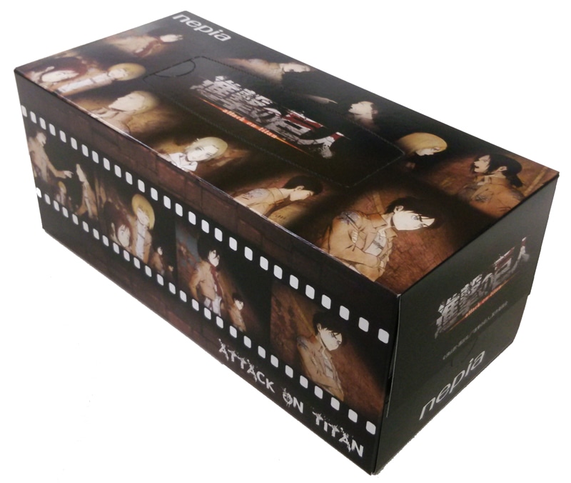 BOXティッシュ（204円） (c)諫山創・講談社／「進撃の巨人」製作委員会