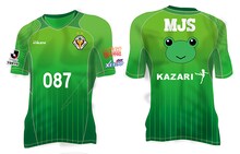 初春飾利モデルのコラボユニフォーム。(C)鎌池和馬/冬川基/アスキー・メディアワークス/PROJECT-RAILGUN S (C)TOKYO VERDY