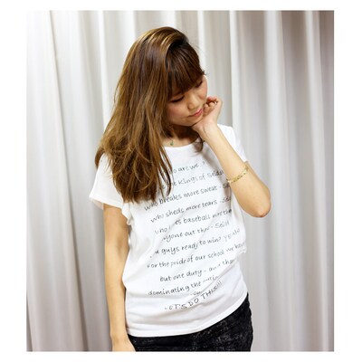 「メッセージ ドルマンスリーブTシャツ」オフホワイト (c)寺嶋裕二・講談社/「ダイヤのA」製作委員会・テレビ東京