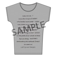 「メッセージ ドルマンスリーブTシャツ」グレー (c)寺嶋裕二・講談社/「ダイヤのA」製作委員会・テレビ東京