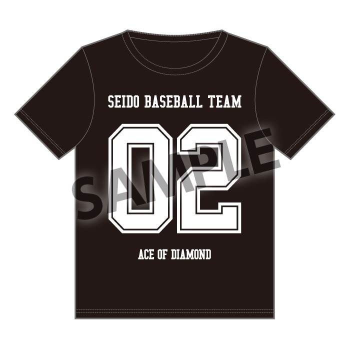 「ナンバリング Tシャツ」ブラック (c)寺嶋裕二・講談社/「ダイヤのA」製作委員会・テレビ東京