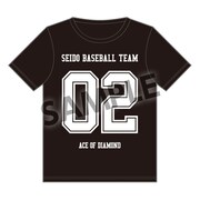 「ナンバリング Tシャツ」ブラック (c)寺嶋裕二・講談社/「ダイヤのA」製作委員会・テレビ東京