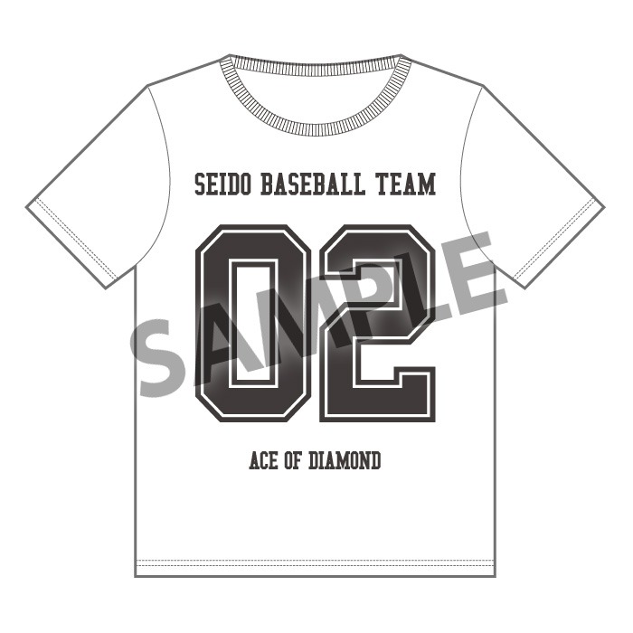 「ナンバリング Tシャツ」ホワイト (c)寺嶋裕二・講談社/「ダイヤのA」製作委員会・テレビ東京