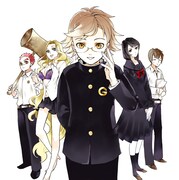 百地による新連載「生徒会のゼウス様」のカット。