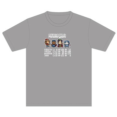 「木曜日のフルット」RPG風Ｔシャツ（ライトグレー）
