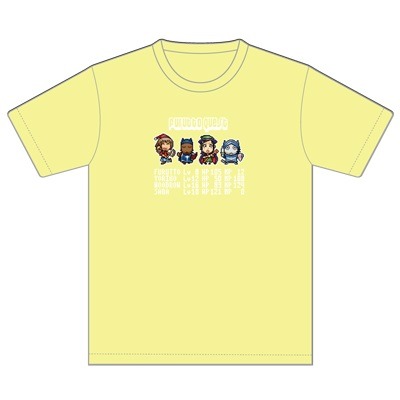 「木曜日のフルット」RPG風Ｔシャツ（ライトイエロー）