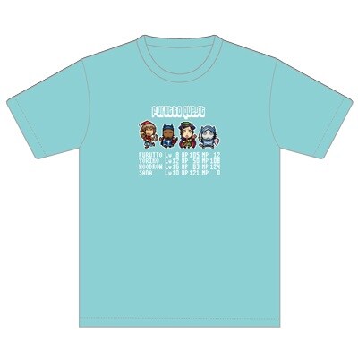 「木曜日のフルット」RPG風Tシャツ(ミントグリーン)