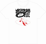 「目玉焼きの黄身 いつつぶす？ワークショップ」用の描き下ろしイラストでTシャツを作った例。