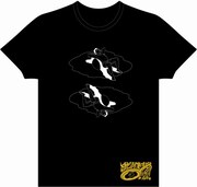 「目玉焼きの黄身 いつつぶす？ワークショップ」用の描き下ろしイラストでTシャツを作った例。